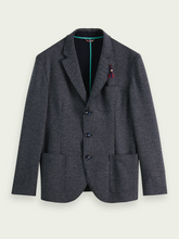 Load image into Gallery viewer, Scotch &amp; Soda Mens Single Breasted Jersey Blazer in Charcoal - FINAL SALE