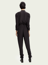 Load image into Gallery viewer, Scotch &amp; Soda Jumpsuit w/Gathered Details in Black Sky - FINAL SALE