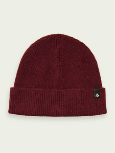 Scotch and Soda Wool Blend Rib Knit Beanie