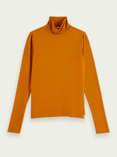 Load image into Gallery viewer, Scotch &amp; Soda Long Sleeved Turtle Neck Top In Cinnamon Spice