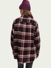 Load image into Gallery viewer, Scotch and Soda Checked Oversized Shirt in Black Sky Check - FINAL SALE