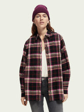 Load image into Gallery viewer, Scotch and Soda Checked Oversized Shirt in Black Sky Check - FINAL SALE