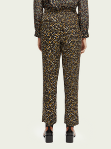 Scotch & Soda Nina Mid-Rise Tapered Jogger in Space Floral Cinnamon - FINAL SALE