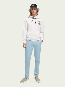 Scotch and Soda Mens Mott Super-Slim Chino in Sea Blue - FINAL SALE