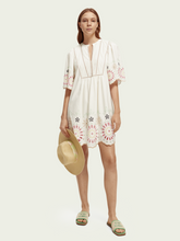 Load image into Gallery viewer, Scotch &amp; Soda Broderie Mini Dress in Vanilla White - FINAL SALE