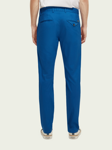 Scotch & Soda Mens Mott Super-Slim Chino in Riviera Blue - FINAL SALE