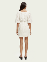 Load image into Gallery viewer, Scotch &amp; Soda Flutter Sleeved Top in White - FINAL SALE
