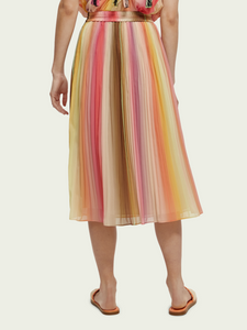 Scotch & Soda Pleated Midi Skirt in Rainbow Ombre - FINAL SALE