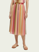 Load image into Gallery viewer, Scotch &amp; Soda Pleated Midi Skirt in Rainbow Ombre - FINAL SALE
