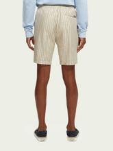 Load image into Gallery viewer, Scotch &amp; Soda Mens Fave Bermuda Shorts in Sand/Black Stripe