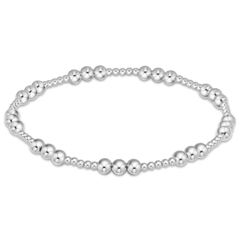 enewton Classic Joy Pattern 4mm Bead Bracelet - Sterling